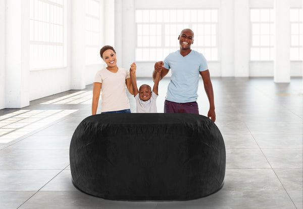 Buy Stillo Teardrop Filled Bean Bag With Footrest (XXXL ,Beige) Online in  India at Best Price - Modern Bean Bags - Living Room Furniture - Furniture  - Home - Wooden Street Product